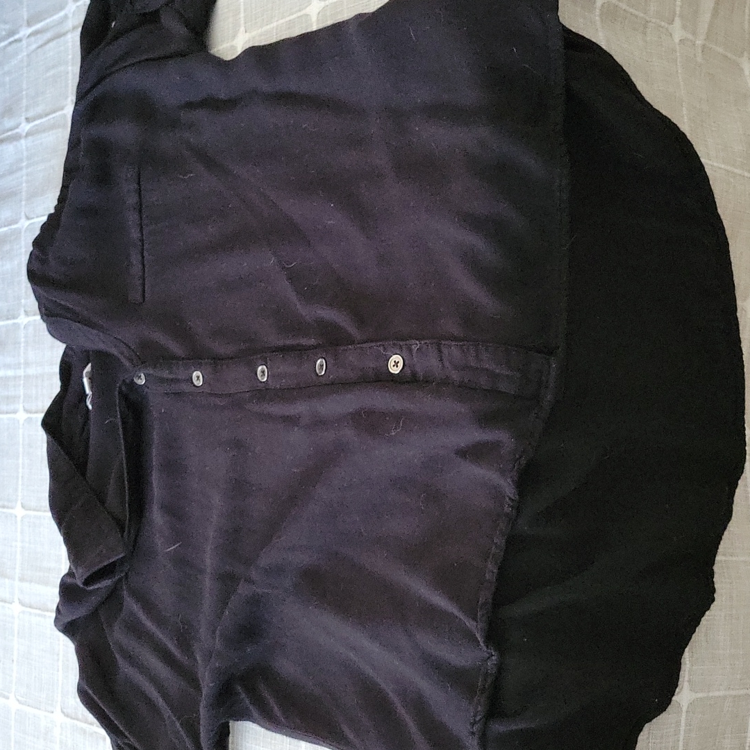 Black Button Down Blouse.